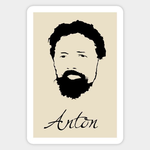 Anton Chekhov Sticker by PoetandChef